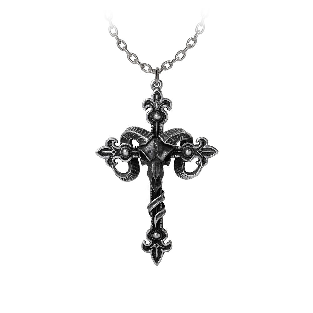 Cross of Baphomet Necklace | Gothic Jewelry | Alchemy – Alchemy of
