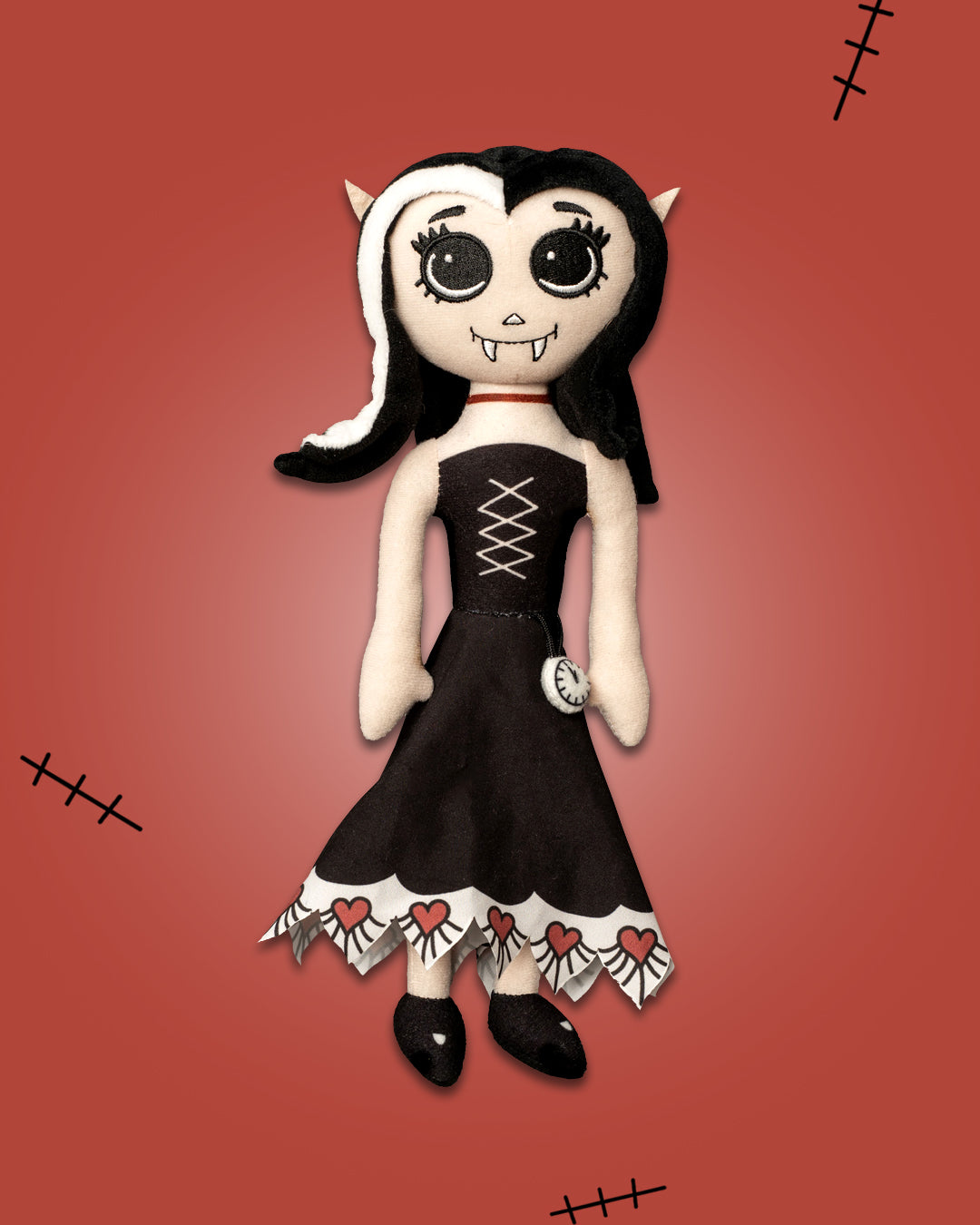 Dracalina Plush. Glow in the dark watch