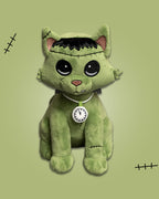 Felinestien Plush. Glow in the dark watch and tail