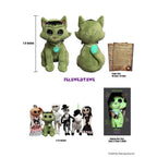 Felinestien Plush. Glow in the dark watch and tail