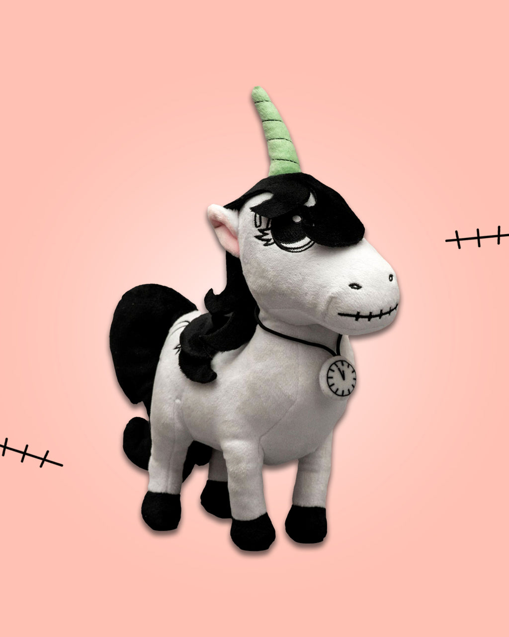 Lunabones Plush. Glow in the dark watch & horn