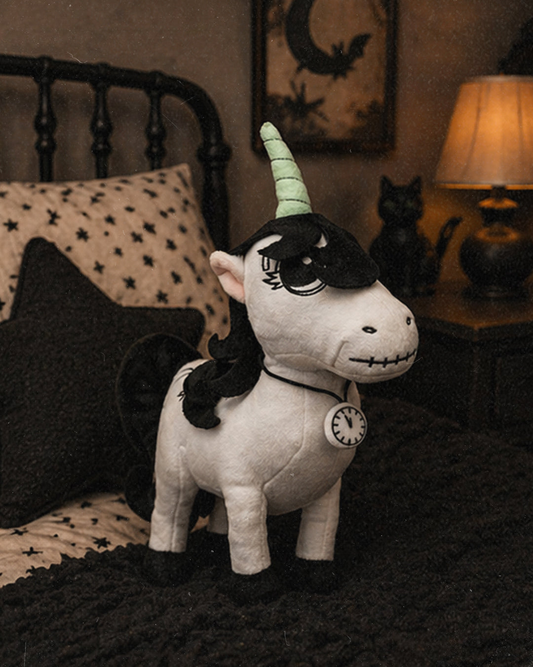 Lunabones Plush. Glow in the dark watch & horn