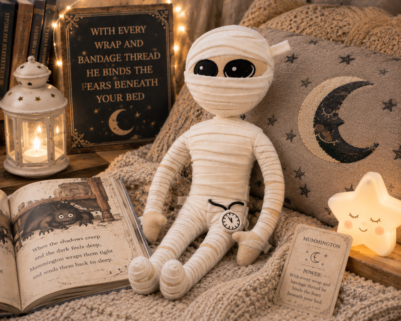 Mummington Plush. Glow in the dark watch