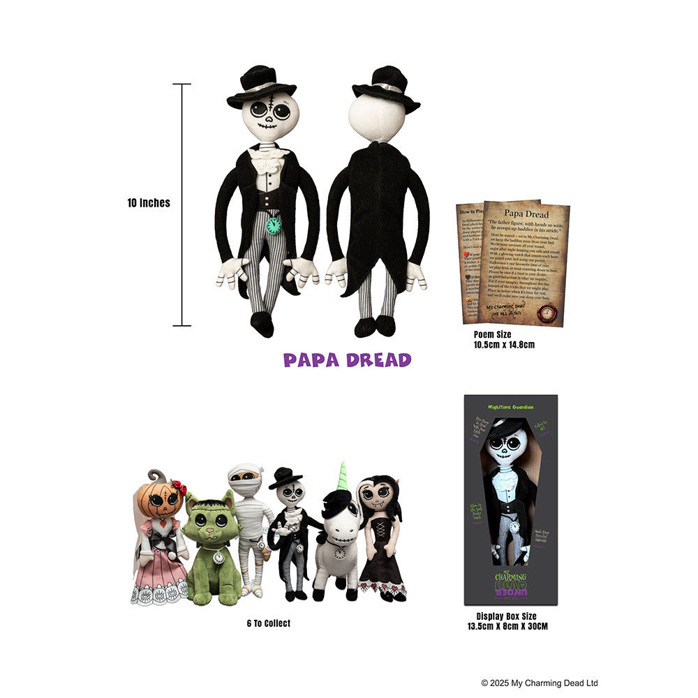 Papa Dread Plush. Glow in the dark watch