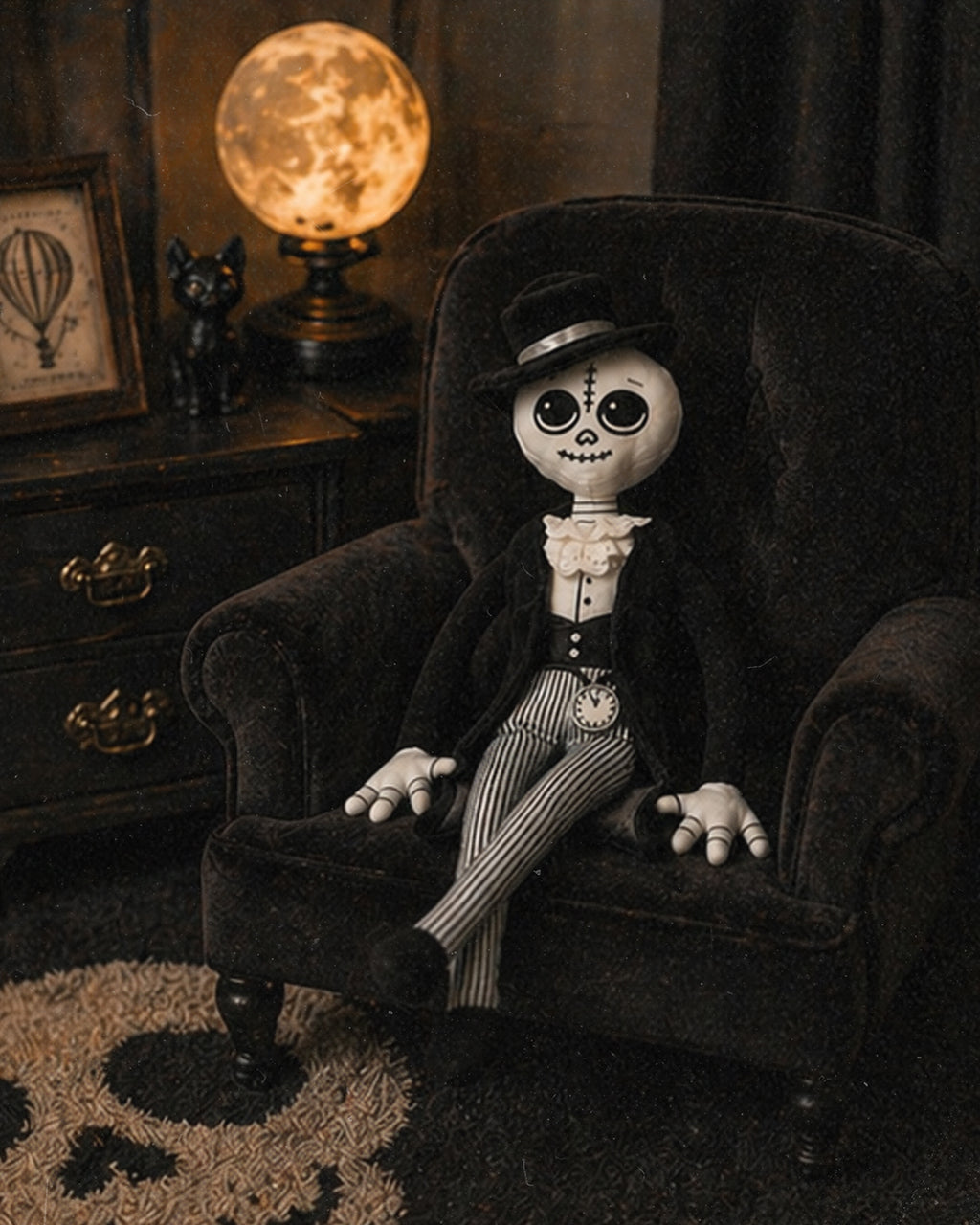 Papa Dread Plush. Glow in the dark watch