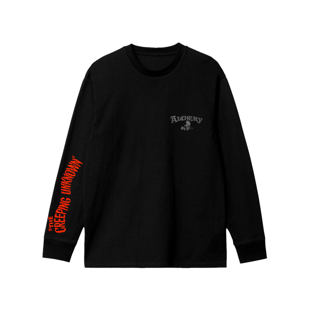 The Creeping Unknown L/S T-Shirt - Black