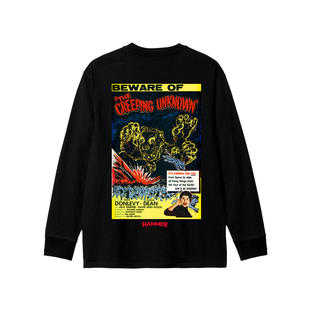 The Creeping Unknown L/S T-Shirt - Black
