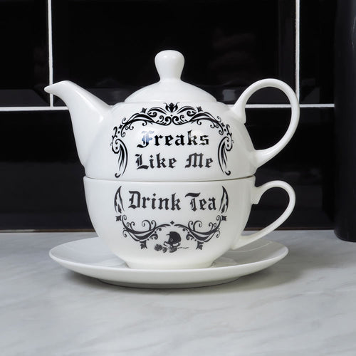 Freaks Like Me Drink Tea Set
