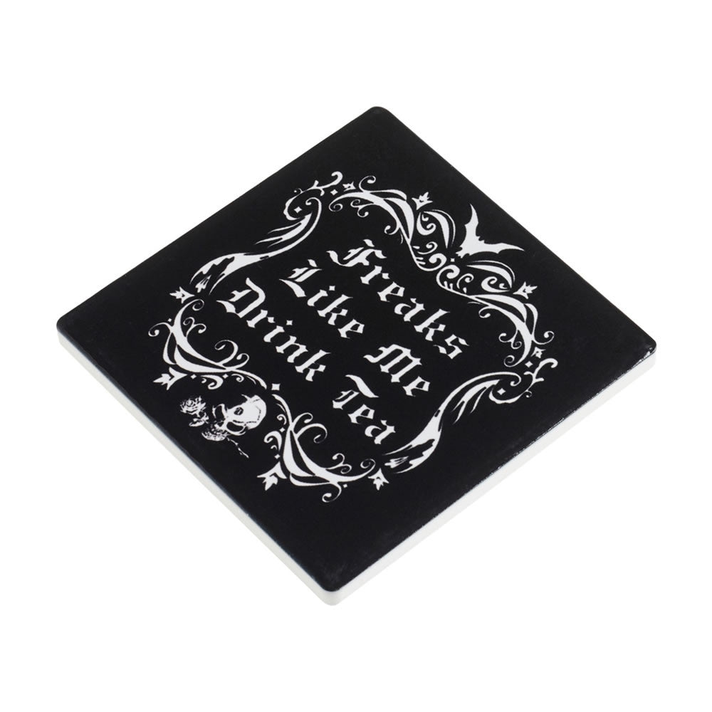 Freaks Like Me Drink Tea Coaster