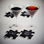 Spooky Cocktail Coaster Set
