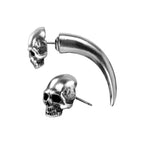 Tomb Skull Horn Earring