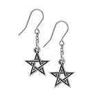 Black Star Earrings