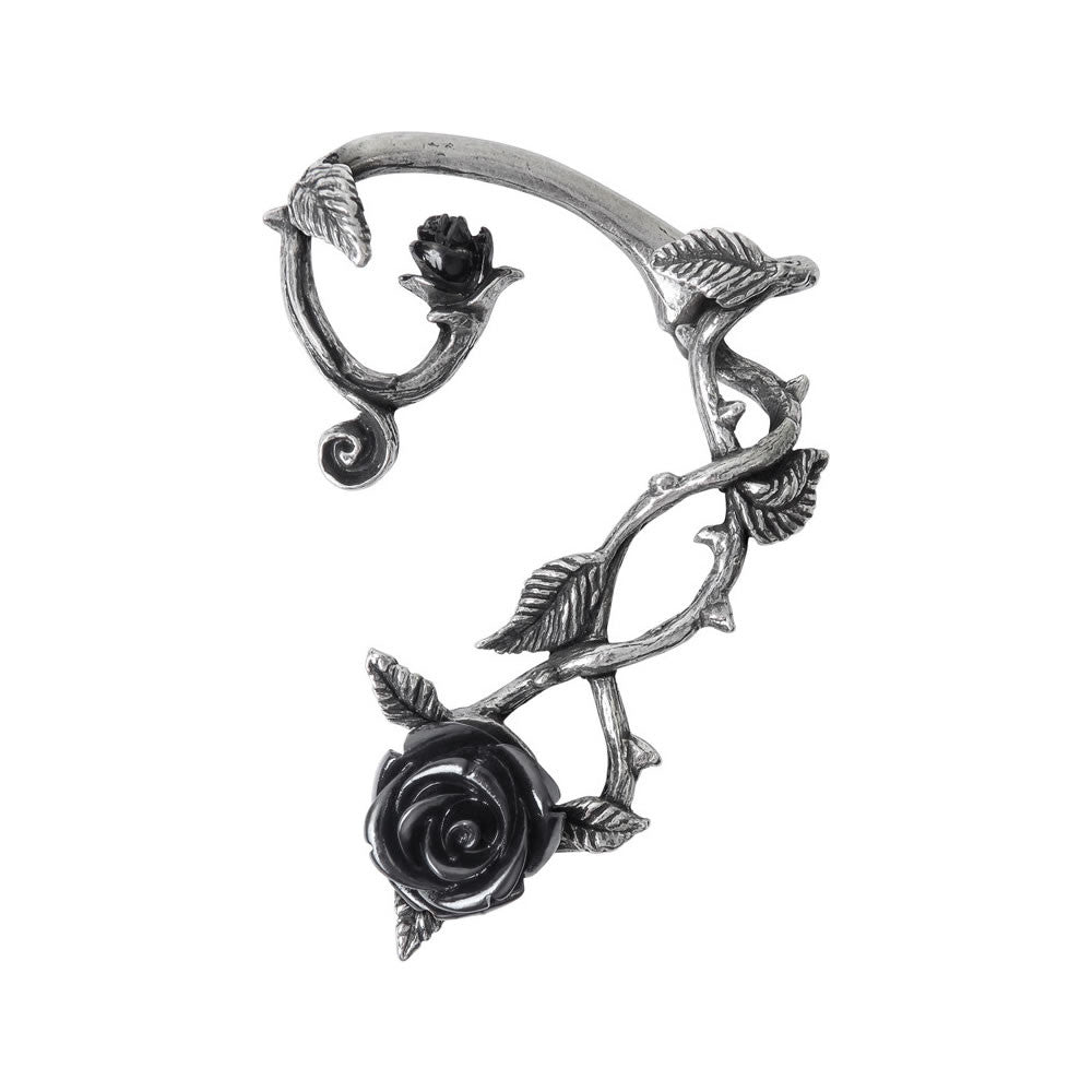 Black Rose Ear Wrap