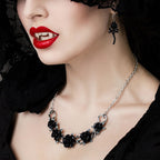 The Romance of the Black Rose Earrings