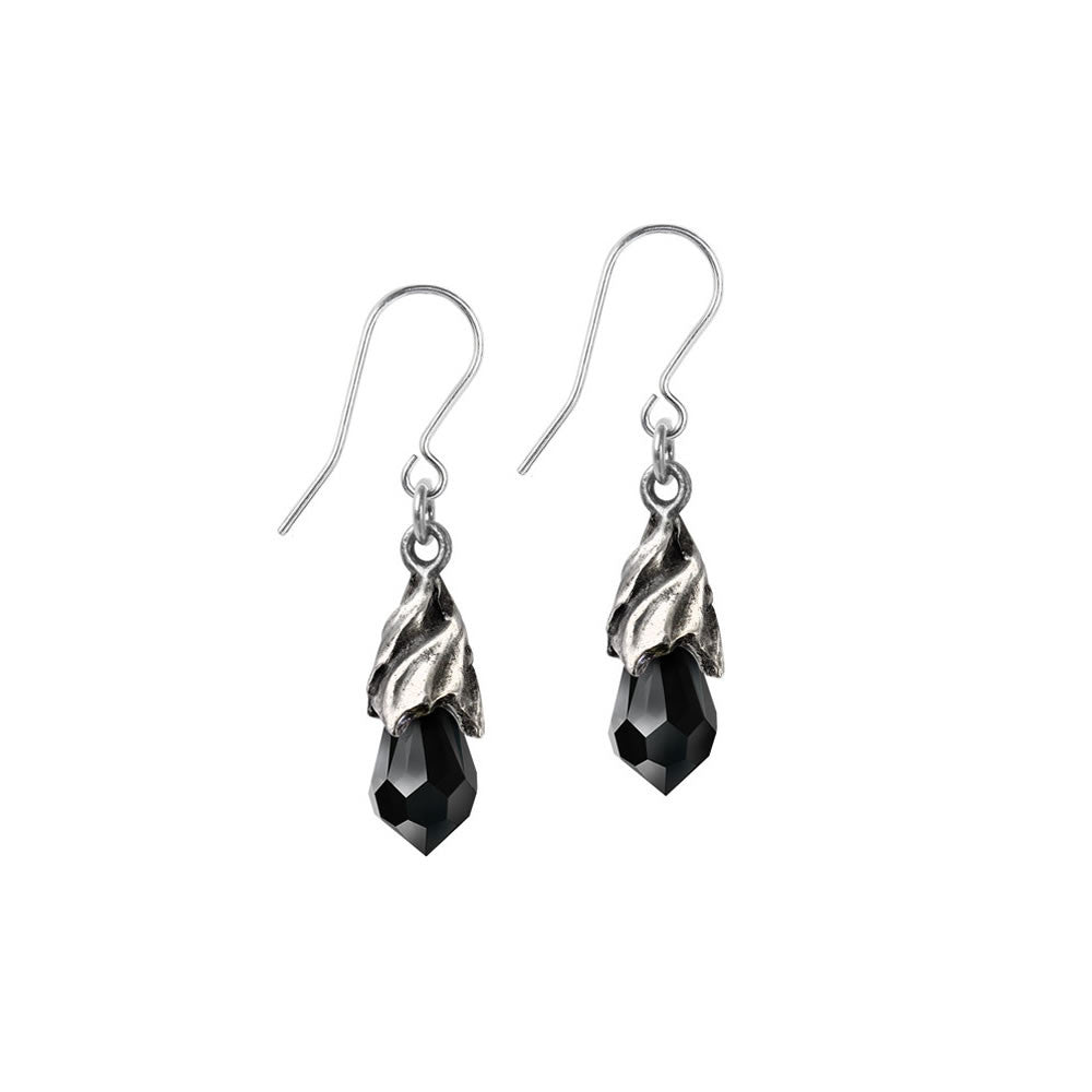 Empyrean Tear Earrings - Black