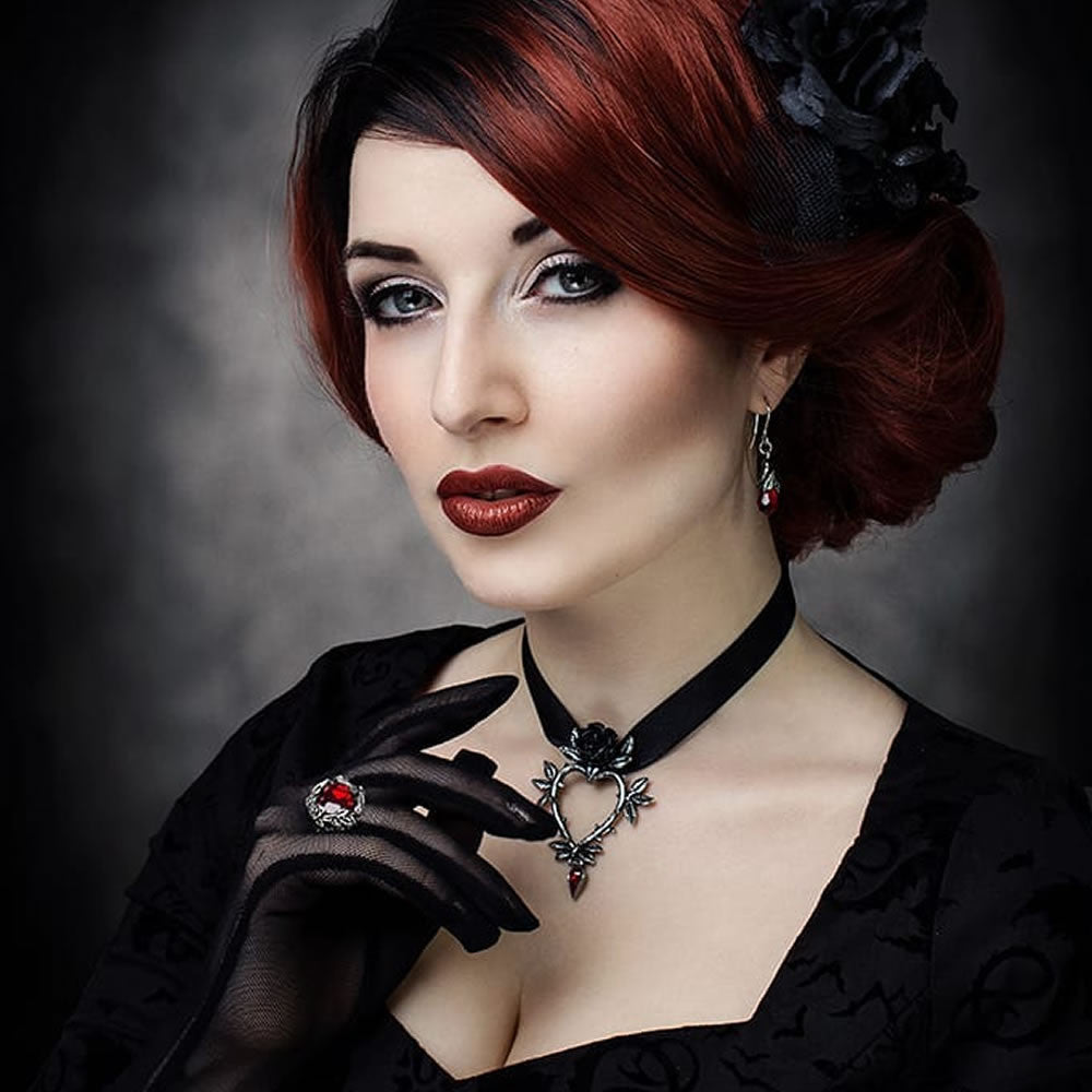 Empyrean Tear Earrings - Red