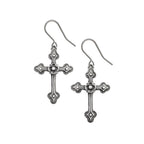 Gothic Devotion Crosses Earrings