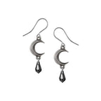 Tears of the Moon Black Earrings