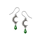 Tears of the Moon Green Earrings