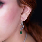 Tears of the Moon Green Earrings