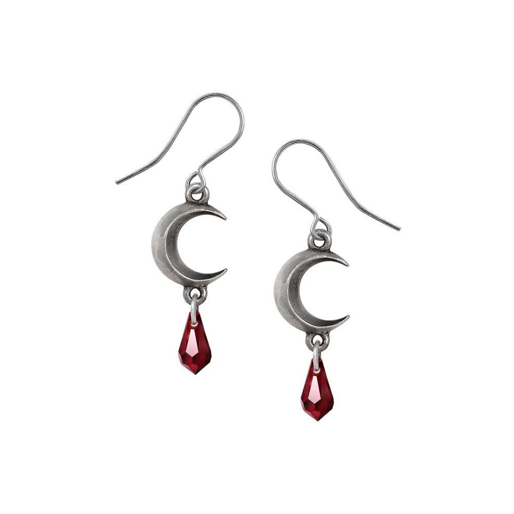 Tears of the Moon Red Earrings