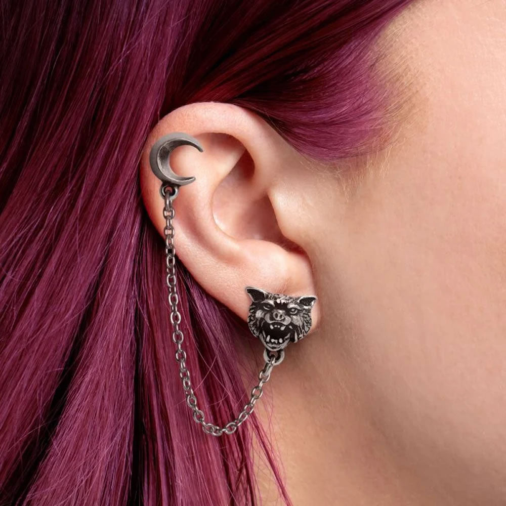 Howl Double Piercing Stud Earring