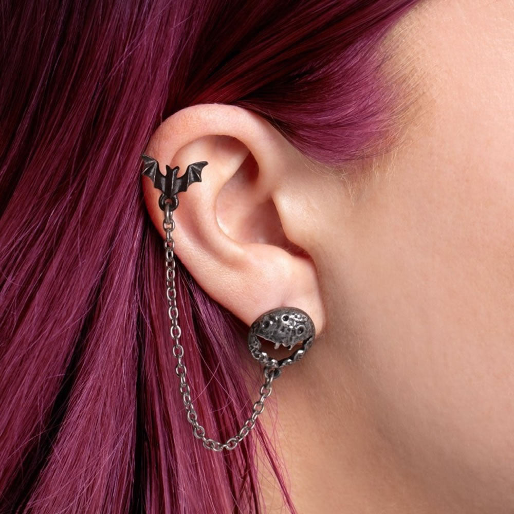 Luna Roost Double Piercing Stud Earring