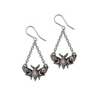 Lunar Moth Dropper Earrings
