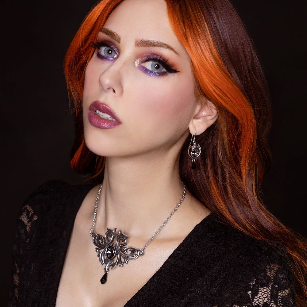 Midnight Memorial Dropper Earrings