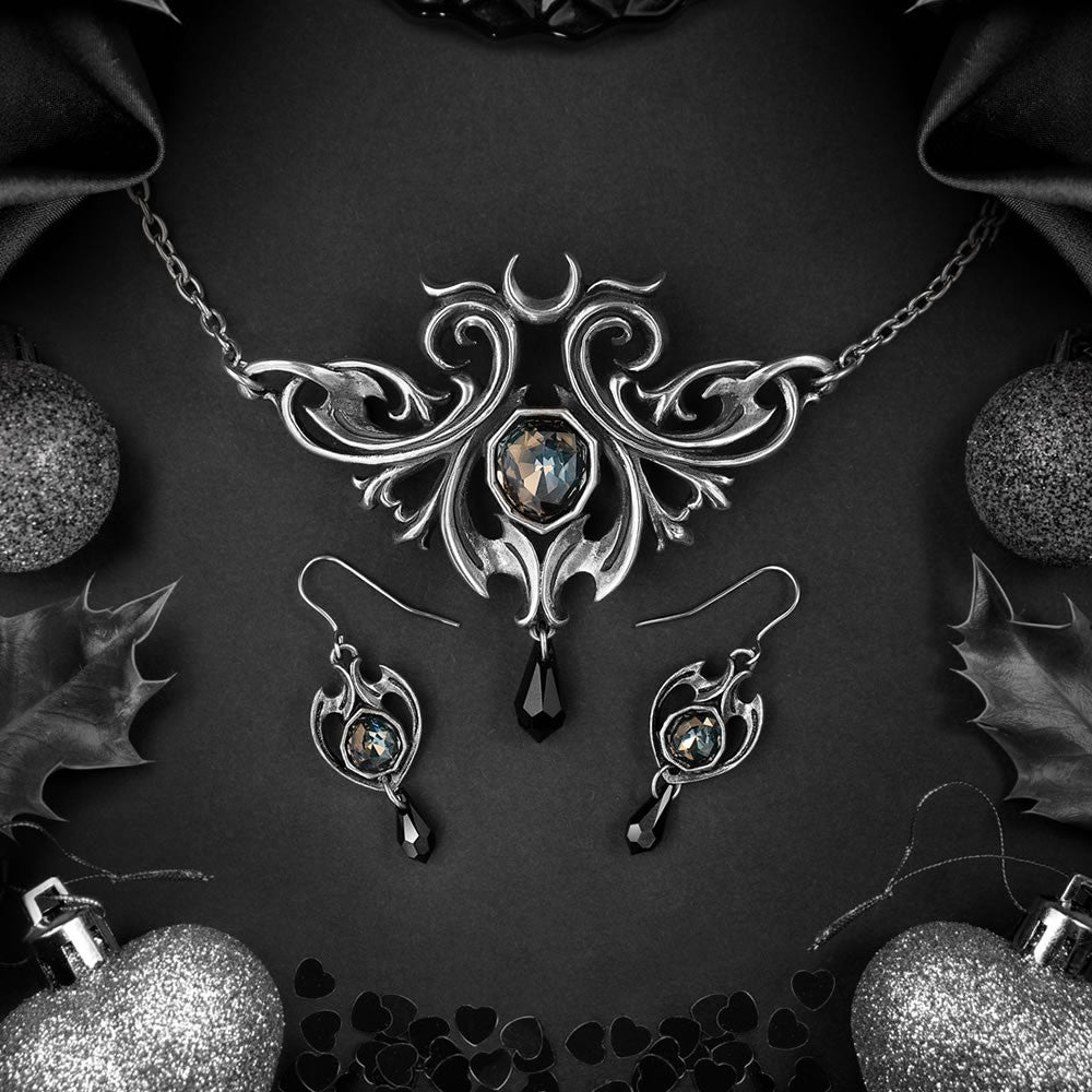 Midnight Memorial Dropper Earrings