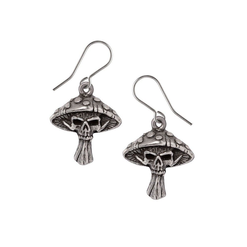 Death Cap Mushroom Dropper Earrings