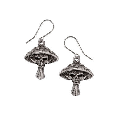 Death Cap Mushroom Dropper Earrings