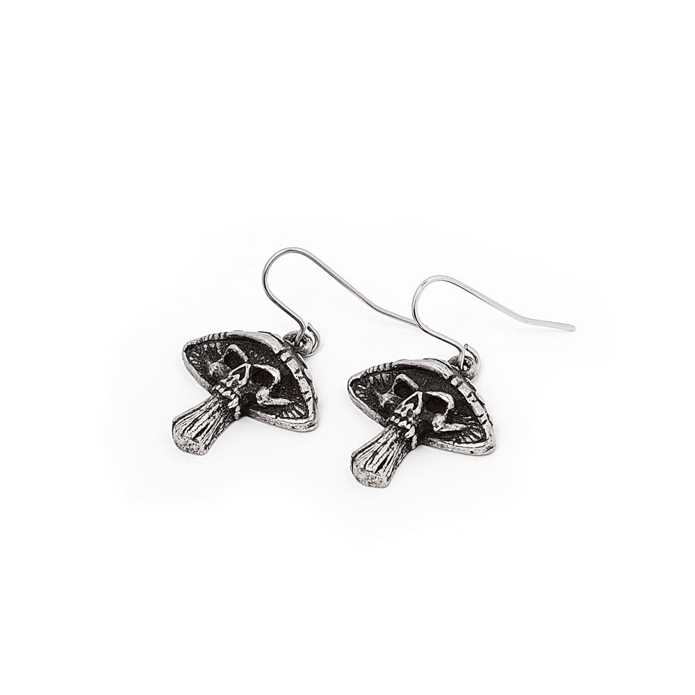 Death Cap Mushroom Dropper Earrings