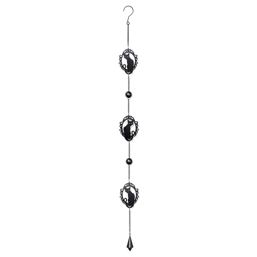 Feline Silhouette Hanging Decoration / Wind Chime