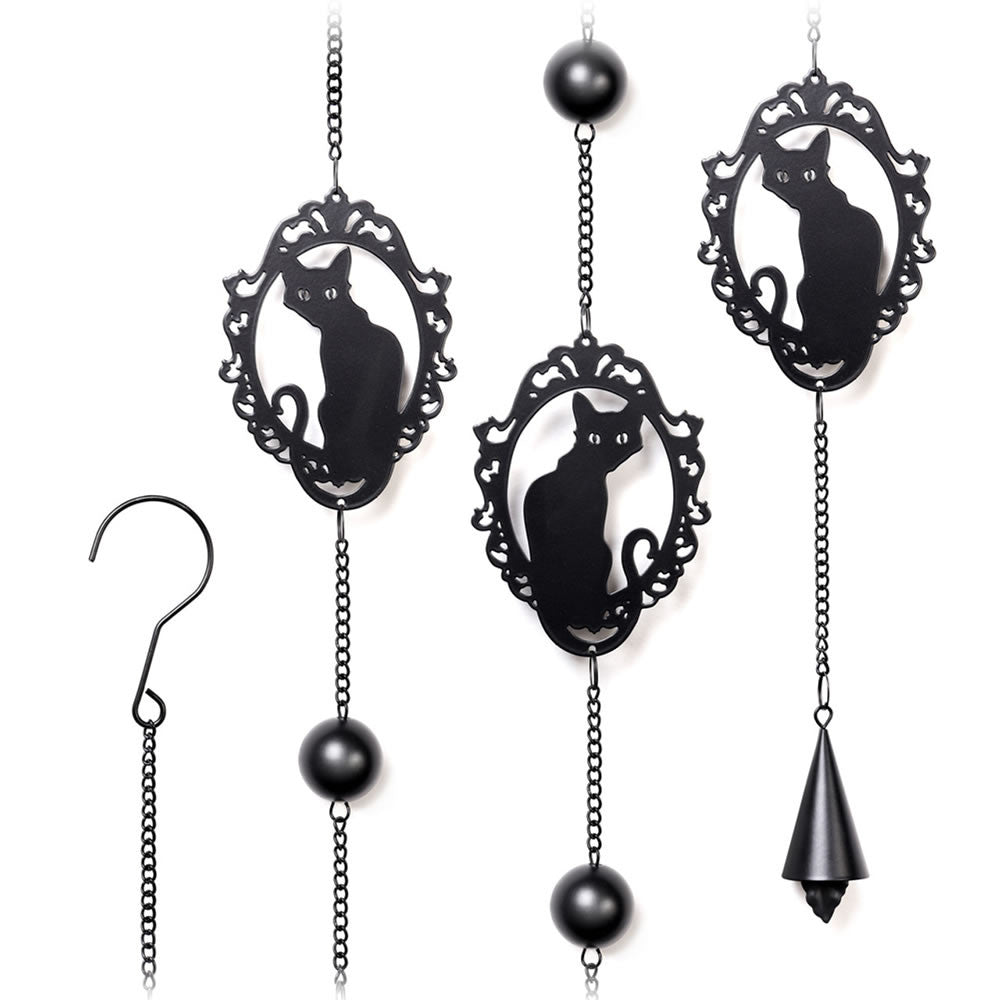 Feline Silhouette Hanging Decoration / Wind Chime