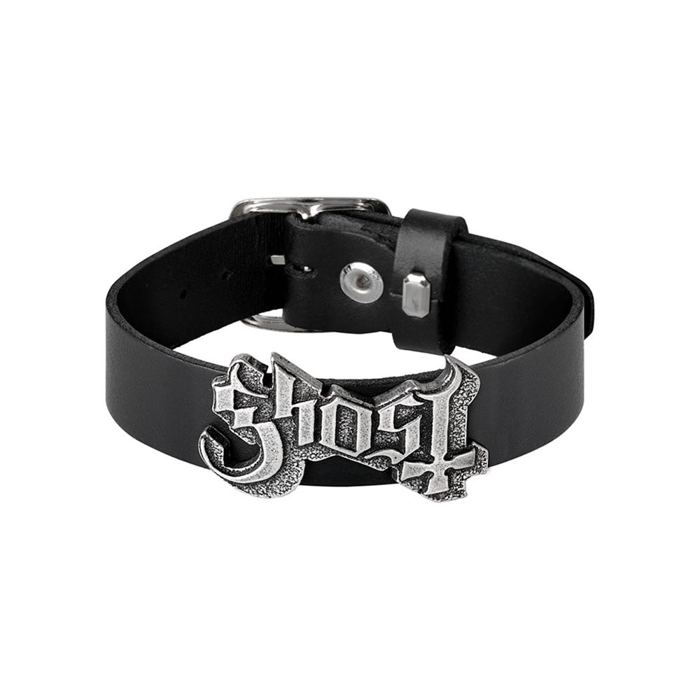 Ghost Logo Leather Wrist Strap