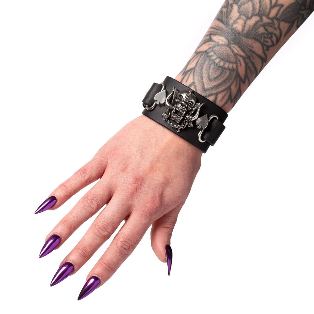 Motörhead Warpig Leather Wrist Strap