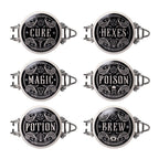 Witch's Spice Rack Storage Jars