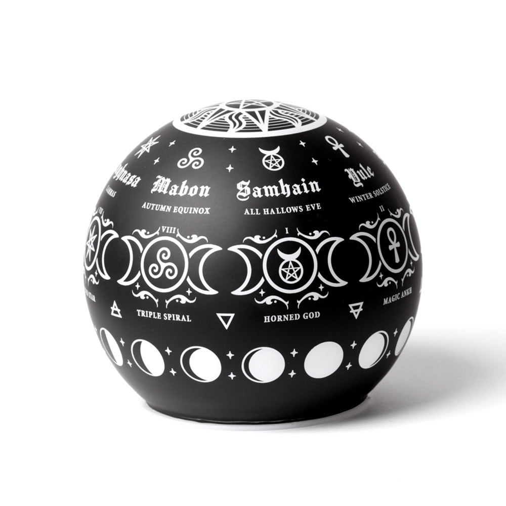 Pagan Calendar Globe Lamp