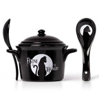 Feline Hungry Bowl & Spoon Set