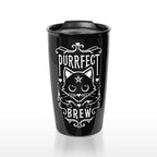 Purrfect Brew Double Walled Travel Mug