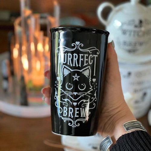 Purrfect Brew Double Walled Travel Mug