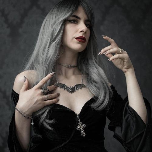 Gothic Bat Necklace