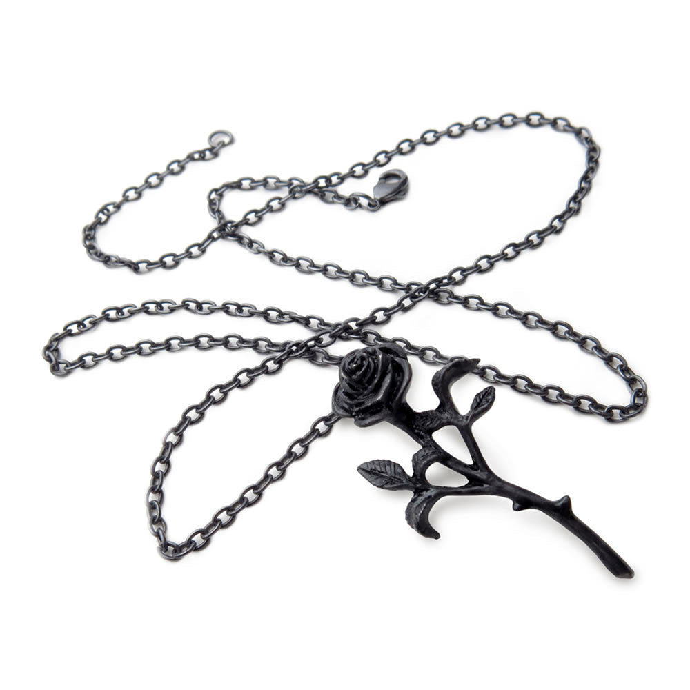 The Romance of the Black Rose Pendant