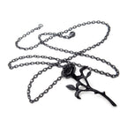 The Romance of the Black Rose Pendant