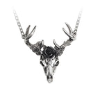 White Hart Black Rose Pendant