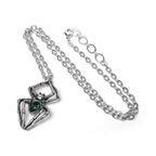 Emerald Spiderling Pendant