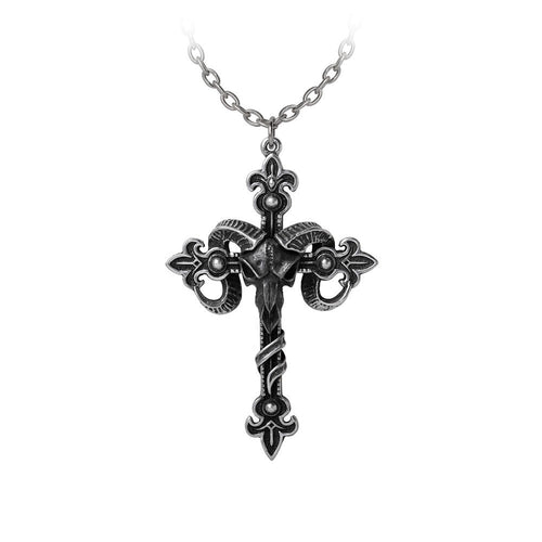 Cross of Baphomet Necklace | Gothic Jewelry | Alchemy – Alchemy of 
