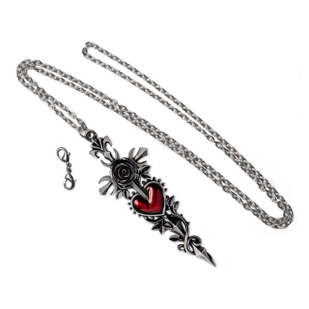 Cross of the Dark Kiss | Hand Made Necklace | Alchemy – Alchemy of