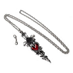 Cross of the Dark Kiss Necklace